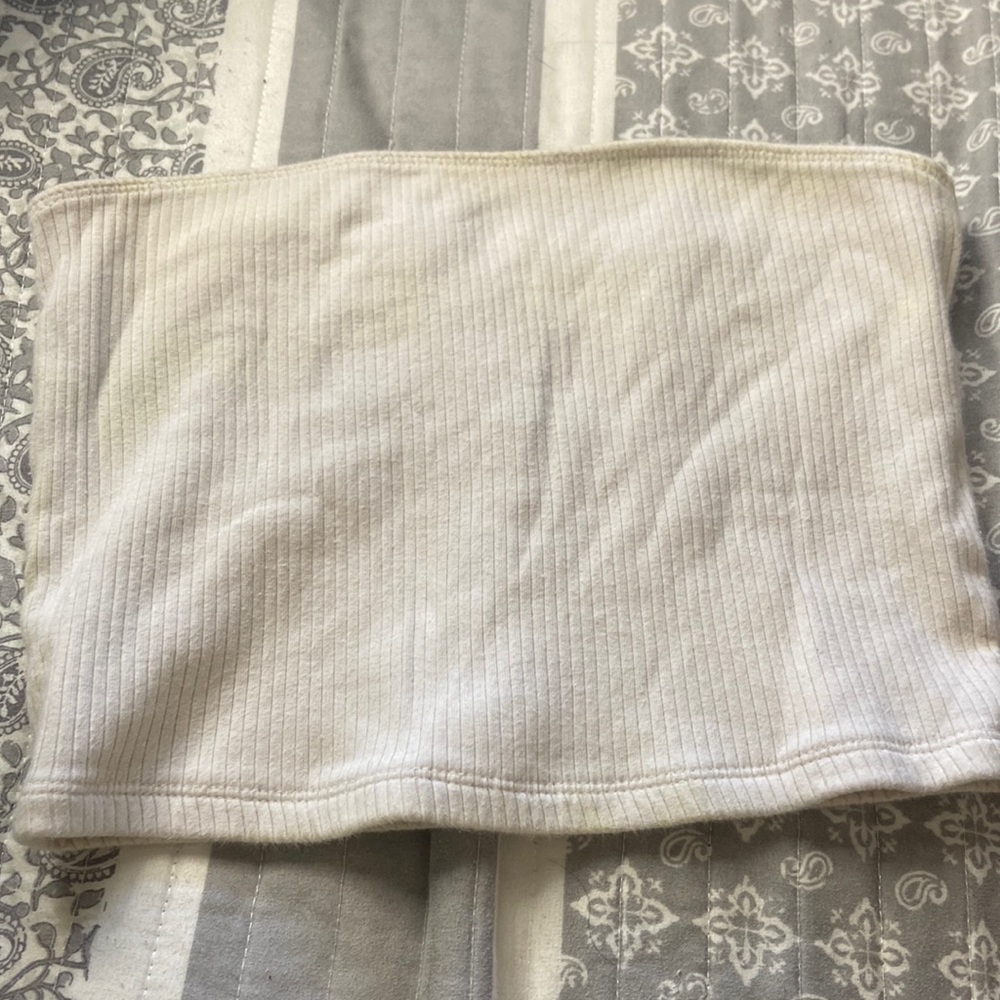 HOLLISTER WHITE TUBE TOP MEDIUM